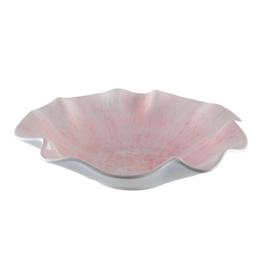 - Saladier Rose En Melamine 35X35X9Cm