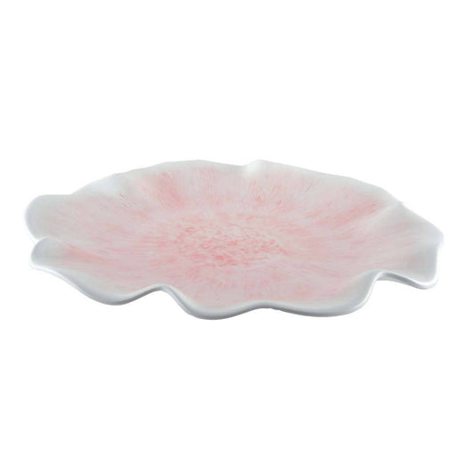 - Assiette De Presentation Rose En Melamine 40X40X5Cm